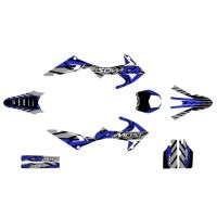 Kit déco Most V2 Rieju MRT à partir de 2022 bleu pailleté et chromé