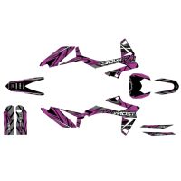 Kit déco Most V2 Sherco 50cc après 2017 violet pailleté et chromé