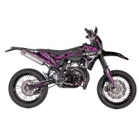 Kit déco Most V2 Sherco 50cc après 2017 violet pailleté et chromé