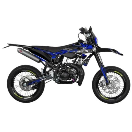 Kit déco Most V2 Sherco 50 après 2017 bleu pailleté et chromé