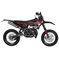 Kit déco Most V2 Sherco 50 après 2017 rouge pailleté et chromé