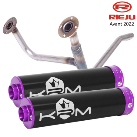 copy of Double sortie KRM noir et rose Rieju MRT avant 2022 pour pot Most et KRM 50 70 80