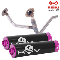 copy of Double sortie KRM noir et rose Rieju MRT avant 2022 pour pot Most et KRM 50 70 80
