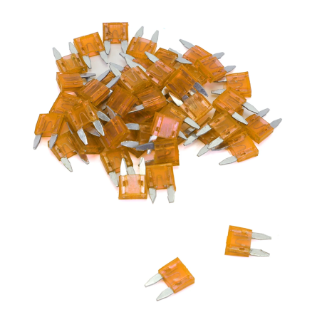 Mini fusibles plats enfichables 5A (Lot de 50)
