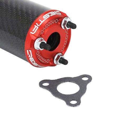 Silenciador de Escape Voca Bestia Carbono / Rojo