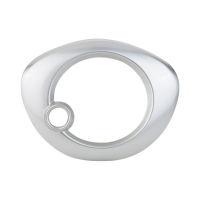 Carénage cache compteur avant gris brillant adaptable pour scooter MBK 50cc Ovetto et YAMAHA Neos après 2011