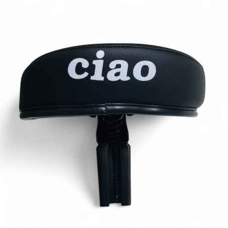 Selle noire PIAGGIO CIAO avec inscription