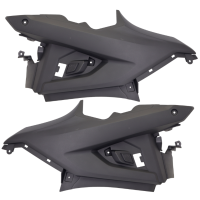 Lot de 2 caches latéraux noirs sous selle adaptable MBK et YAMAHA après 2013