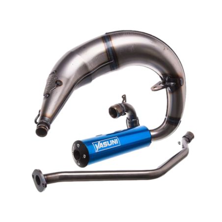 Escape Yasuni Cross ML salida izquierda Derbi / Gilera / Aprilia - Azul