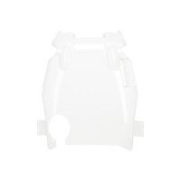 Passage de roue adaptable blanc brillant MBK Nitro Yamaha Aerox avant 2012