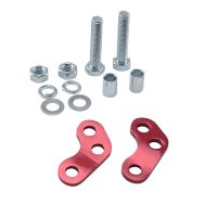 Kit réhausse rabaissement amortisseur Tun’R aluminium rouge pour Derbi Senda et Aprilia RX