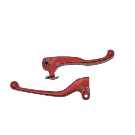 Paire de leviers aluminium rouges pour Derbi Senda DRD Racing