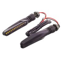 Intermitentes LED 11 cm negro, vendidos por par – luz amarilla clara