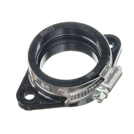 Manchon carburateur Sunworld Ø40 mm à visser avec collier pour dirt bike et scooter