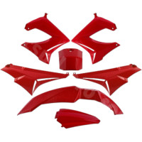 Kit carénage rouge adaptable Derbi Senda DRD XTREM avant 2011
