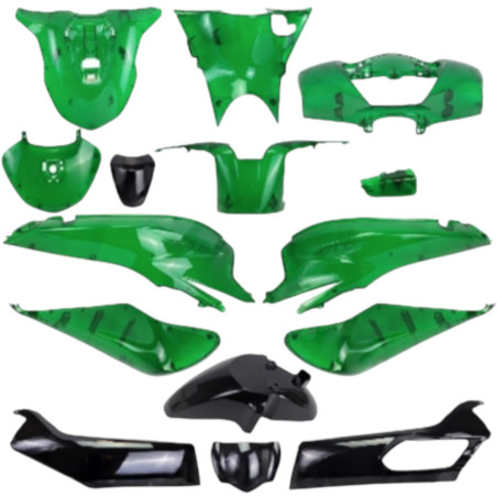 Kit carénage vert transparant 15 pièces HONDA SH 125cc 150cc avant 2024