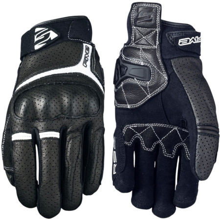 Guantes negro y blanco Five RS2 talla M