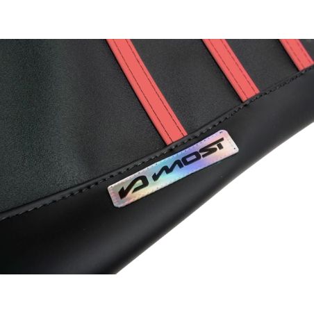 Funda de sillín Most Derbi Senda Negro / Rojo