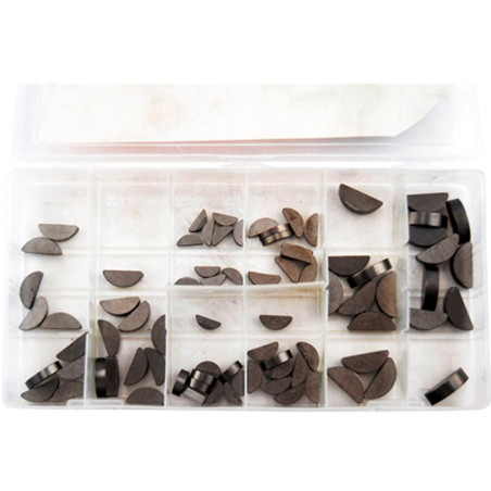 Caja de 80 chavetas de encendido media luna