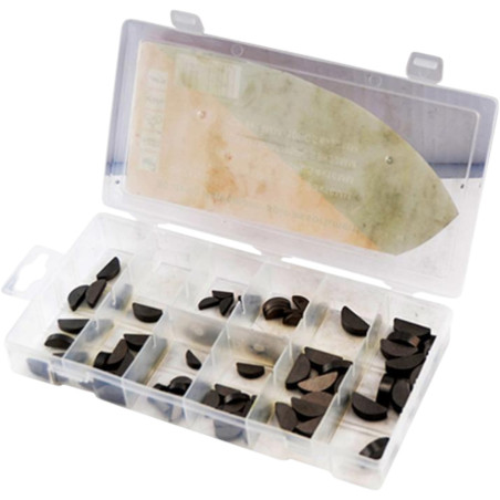 Caja de 80 chavetas de encendido media luna