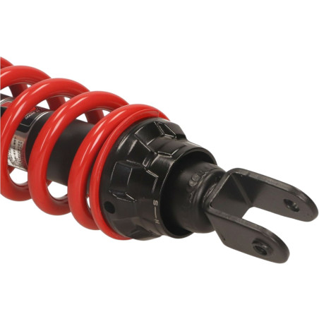 Amortiguador YSS 330mm negro y rojo híbrido DGT China Sym Euro1 Euro2 GY6