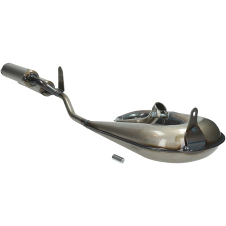 Escape TECNO Circuit doble silenciador blanco aluminio - CIAO