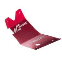 Cubrecárter de aluminio rojo Most Racing para Beta RR 50cc