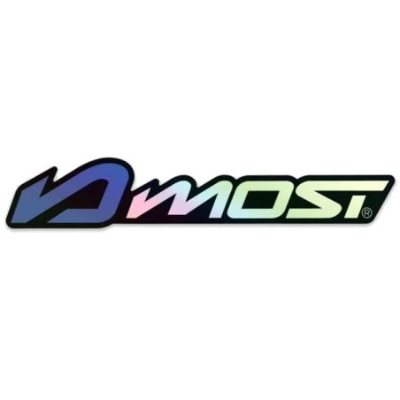 Autocollant Most Holographique Bleu 135x25mm, vinyle stratifié UV