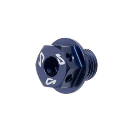Bouchon de carter d’huile Most bleu nuit MBK / Nitro, aluminium anodisé