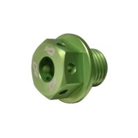 Tapón de cárter de aceite Most verde MBK / Nitro, aluminio anodizado