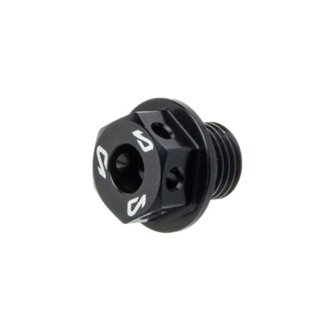 Tapón de cárter de aceite Most negro MBK / Nitro, aluminio anodizado