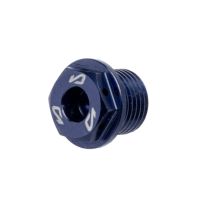 Bouchon de carter d’huile Most Derbi aluminium bleu nuit