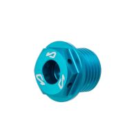 Tapón de cárter de aceite Most Derbi aluminio azul