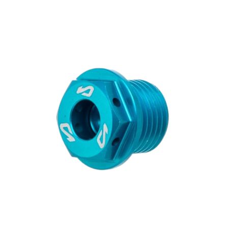 Tapón de cárter de aceite Most Derbi aluminio azul