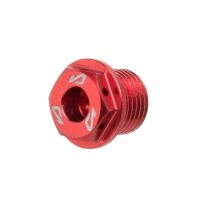 Tapón de cárter de aceite Most Derbi aluminio rojo