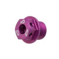 Tapón de cárter de aceite Most Minarelli AM6 – aluminio CNC anodizado violeta