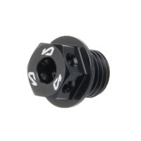 Bouchon carter d’huile Most Minarelli AM6 – aluminium CNC anodisé noir