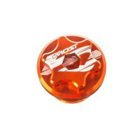 Tapón de cárter de aceite Most Minarelli AM6 – aluminio CNC anodizado naranja