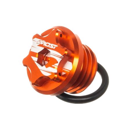 Bouchon carter d'huile Most V2 Minarelli AM6 orange