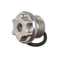 Tapón de cárter de aceite Most Minarelli AM6 – aluminio CNC anodizado naranja