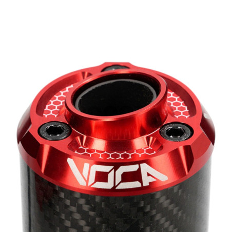 Silencieux d'échappement Voca Carbone/ Rouge