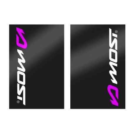 Kit autocollants de protection de fourche Most Noir et Rose