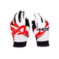 Guantes Most Summer Fit Blanco/Rojo/Negro S tipo cross no homologados