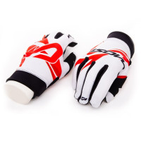 Gants Most Summer Fit non homologués Blanc/Rouge/Noir M