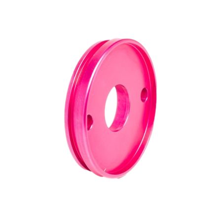 Capsule d’entrée silencieux Most 80–100 cc rose aluminium anodisé 60x23 mm entraxe 45 mm
