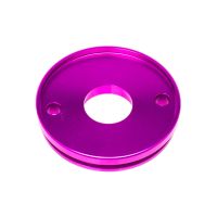 Capsule d'entrée silencieux Most 70–80 cc violet aluminium anodisé 60x20 mm entraxe 45 mm