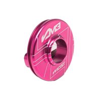 Capsule de sortie silencieux Most M3 80–100 cc rose aluminium anodisé 60x23 mm entraxe 45 mm