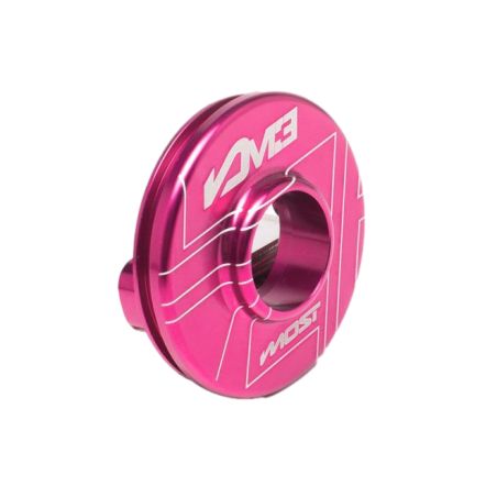 Capsule de sortie silencieux Most M3 80–100 cc rose aluminium anodisé 60x23 mm entraxe 45 mm