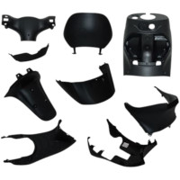 Kit carénage 9 pièces adaptable noir Piaggio Zip après 2000