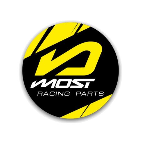 Autocollant Most rond jaune – vinyle résistant UV